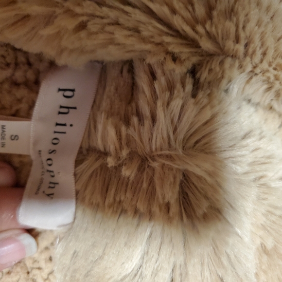 PHILOSOPHY TEDDY BEAR JACKET SZ S - Picture 4 of 5